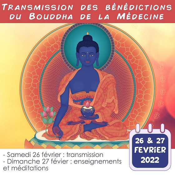 2022-02-26 affiche insta transmission bouddha médecine